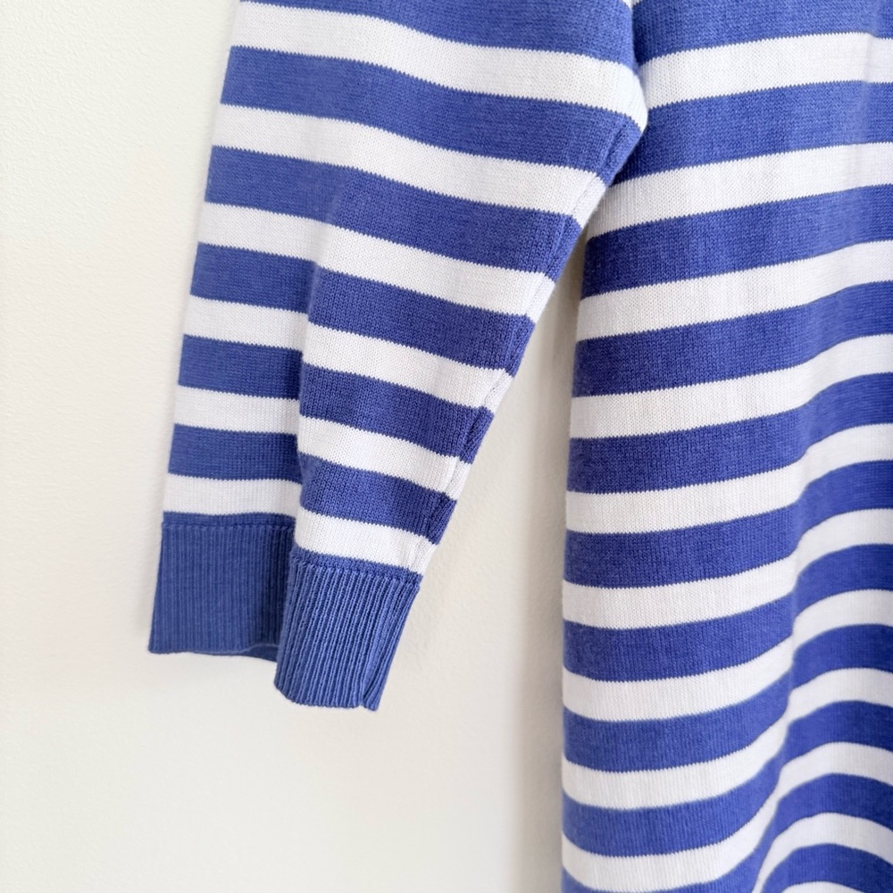 Talbots Natalie‎ Stripe Cardigan Blue White Nautical Travel Casual Lightweight S - Picture 6 of 10